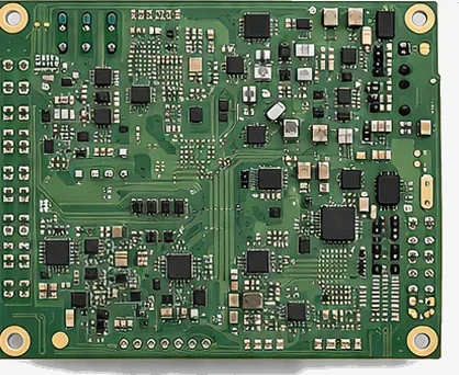 Underside render of the KNX controller board.