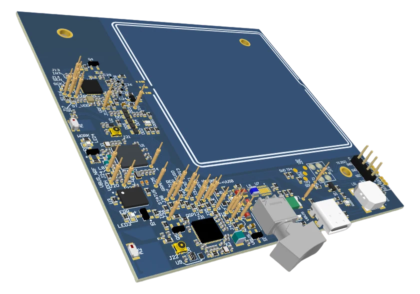 Render of the RFID reader board.
